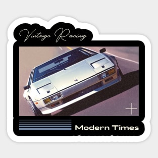 Vintage Racing, Modern Times Car Sticker